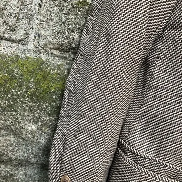 Armani Collezioni Italian Wool Blazer Tan Brown 40